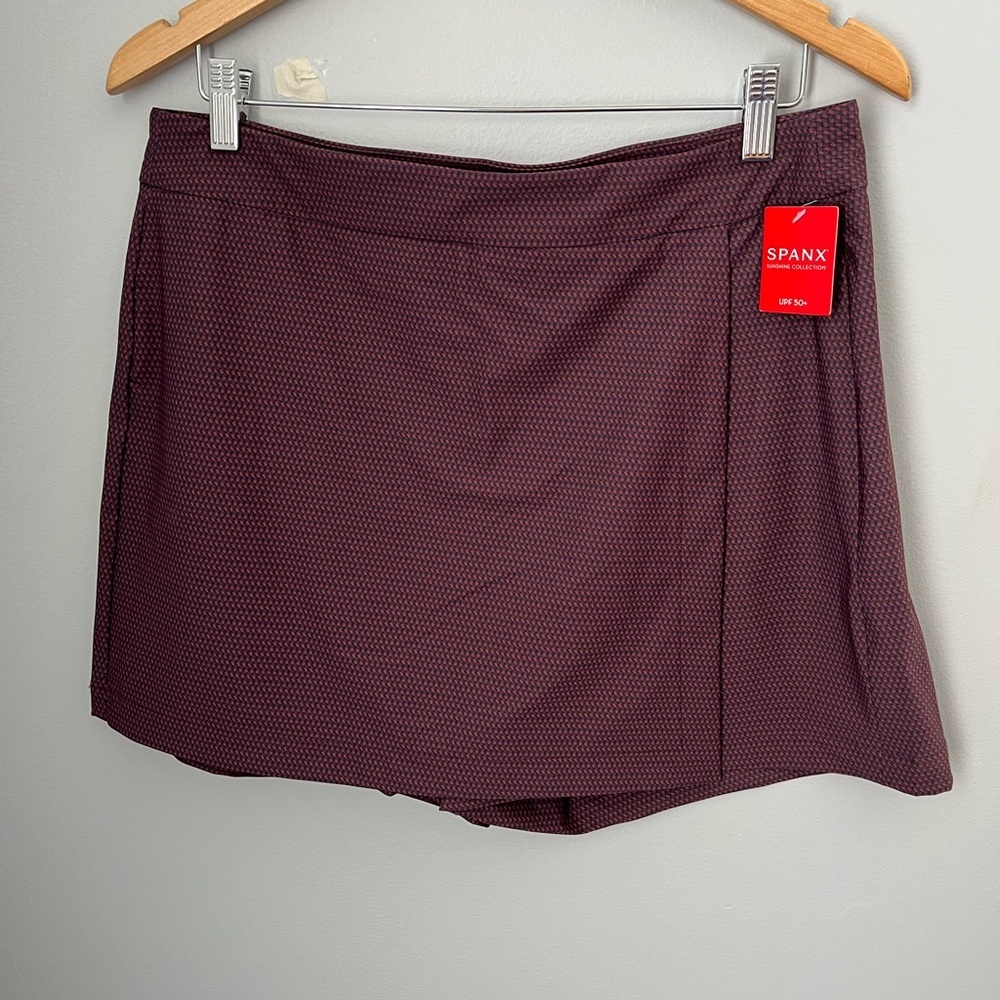 SPANX Brown and‎ Blue Athletic Shorts